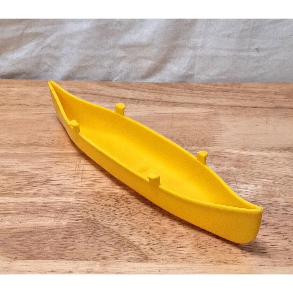 Vintage Yellow Tonka Canoe/Boat for Play People with Tabs